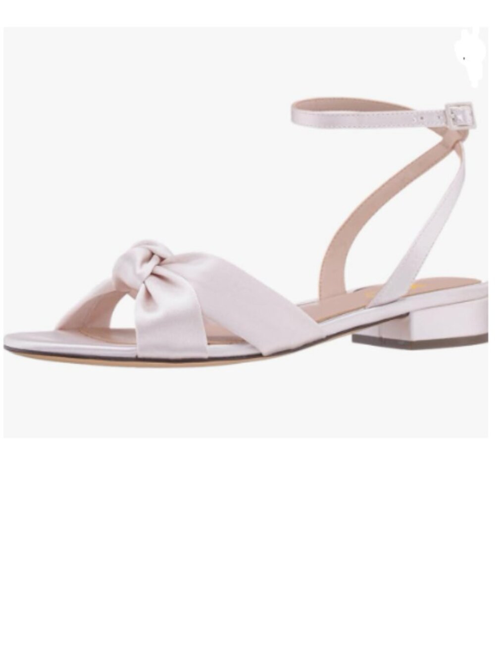 XYD Purple Satin Knotted Open Toe Sandals Slender Ankle Strap Low Heels Shoes